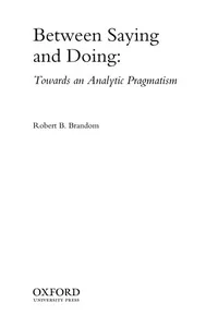 Between saying and doing