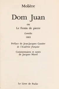 Dom Juan, ou, Le festin de Pierre