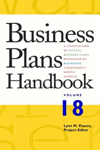 Capa de Business plans handbook