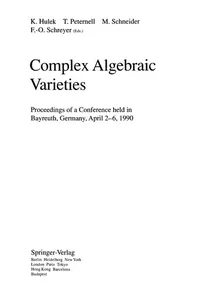 Complex algebraic varieties
