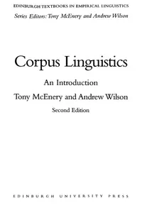 Cover of Corpus linguistics