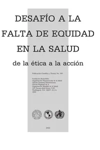 Desafi o a la falta de equidad en salud