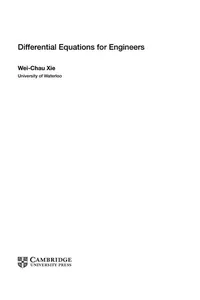 Differential equations for engineers