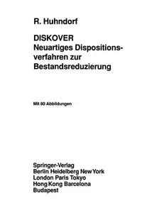 DISKOVER Neuartiges Dispositionsverfahren zur Bestandsreduzierung