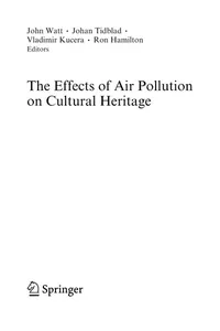 The Effects of Air Pollution on Cultural Heritage