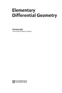 Elementary differential geometry