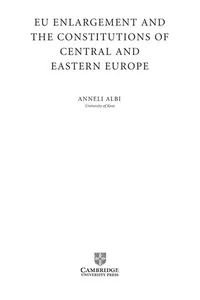 EU enlargement and the constitutions of Central and Eastern Europe