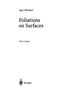 Foliations on Surfaces