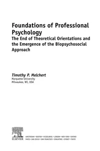 Foundations of professional psychology
