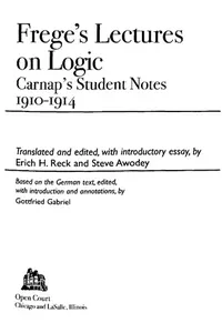 Frege's lectures on logic