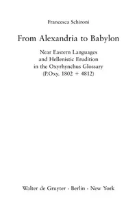 From Alexandria to Babylon