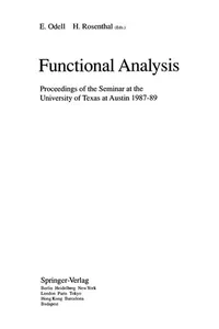 Functional analysis