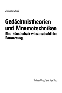 Gedächtnistheorien und Mnemotechniken
