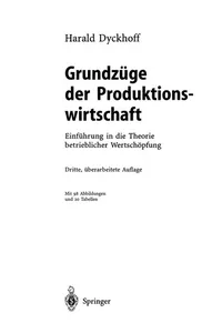 Grundzüge der Produktionswirtschaft