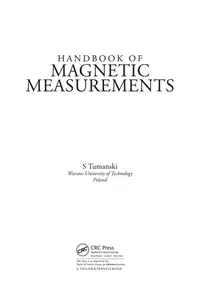 Handbook of magnetic measurements