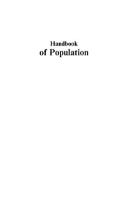 Handbook of population