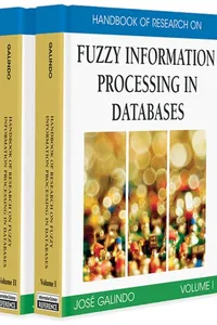Handbook of research on fuzzy information processing in databases