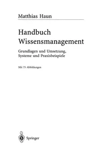 Handbuch Wissensmanagement