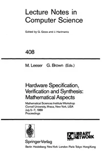 Hardware specification, verification, and synthesis