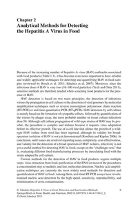 Hepatitis A Virus in Food