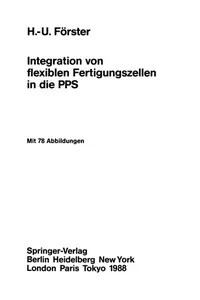 Integration von flexiblen Fertigungszellen in die PPS