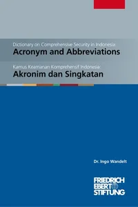 Dictionary on comprehensive security in Indonesia