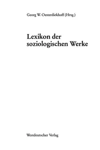 Lexikon der soziologischen Werke