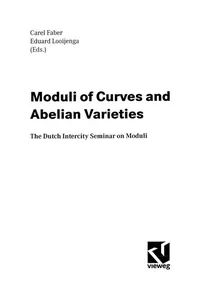 Moduli of Curves and Abelian Varieties