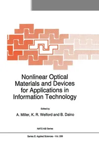 Nonlinear Optical Materials and Devices for Applications in Information Technology