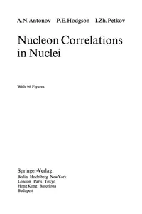 Nucleon Correlations in Nuclei