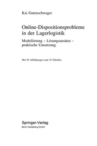 Cover of Online-Dispositionsprobleme in der Lagerlogistik