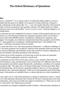 Concise Oxford dictionary of quotations