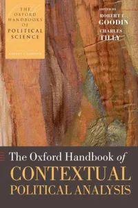 Capa de The Oxford handbook of contextual political analysis