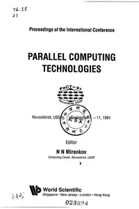 Parallel computing technologies : proceedings of the International Conference, Novosibirsk, USSR, September 7-11, 1991