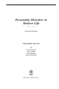 Personality Disorders in Modern Life
