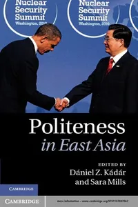 Politeness in East Asia