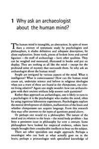 The prehistory of the mind