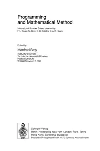 Programming and Mathematical Method