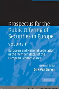 Prospectus for the public offering of securities in Europe