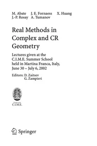 Real methods in complex and CR geometry