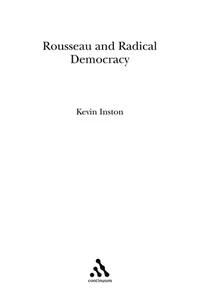 Rousseau and radical democracy