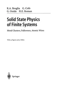 Solid State Physics of Finite Systems