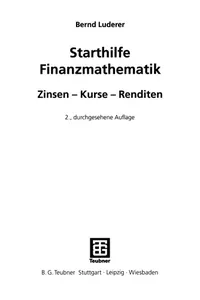 Starthilfe Finanzmathematik
