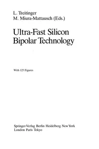 Ultra-Fast Silicon Bipolar Technology