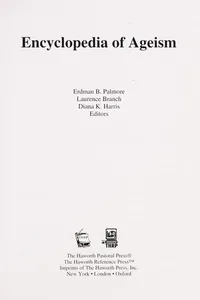 Encyclopedia of ageism