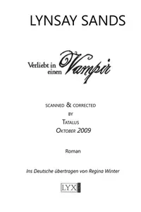 Cover of Verliebt in einen Vampir by Lynsay Sands