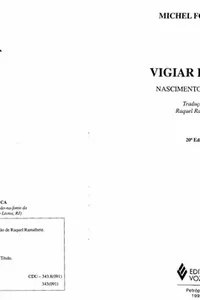 Capa de Vigiar e Punir