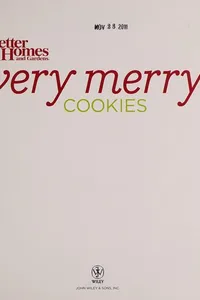 Cover of Better homes & gardens very merry cookies