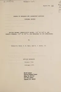 Branch of Research and Laboratory Services internal report