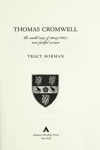 Capa de Thomas Cromwell